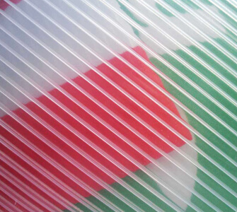 clear corrugated plastic