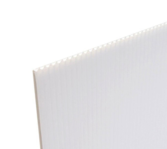 48 in. x 96 in. White Corrugated Plastic Sheet