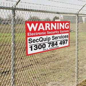 Corflute Warning Signs